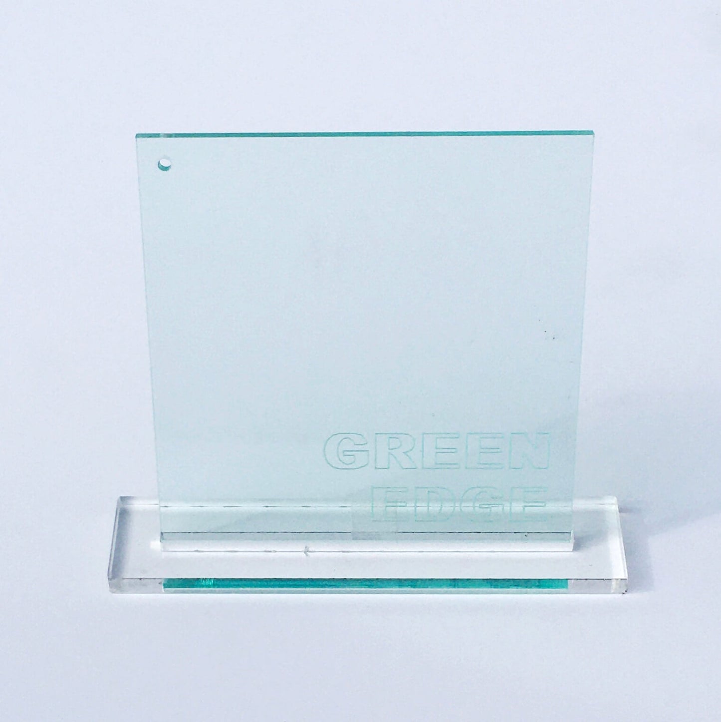 green edge transparent acrylic