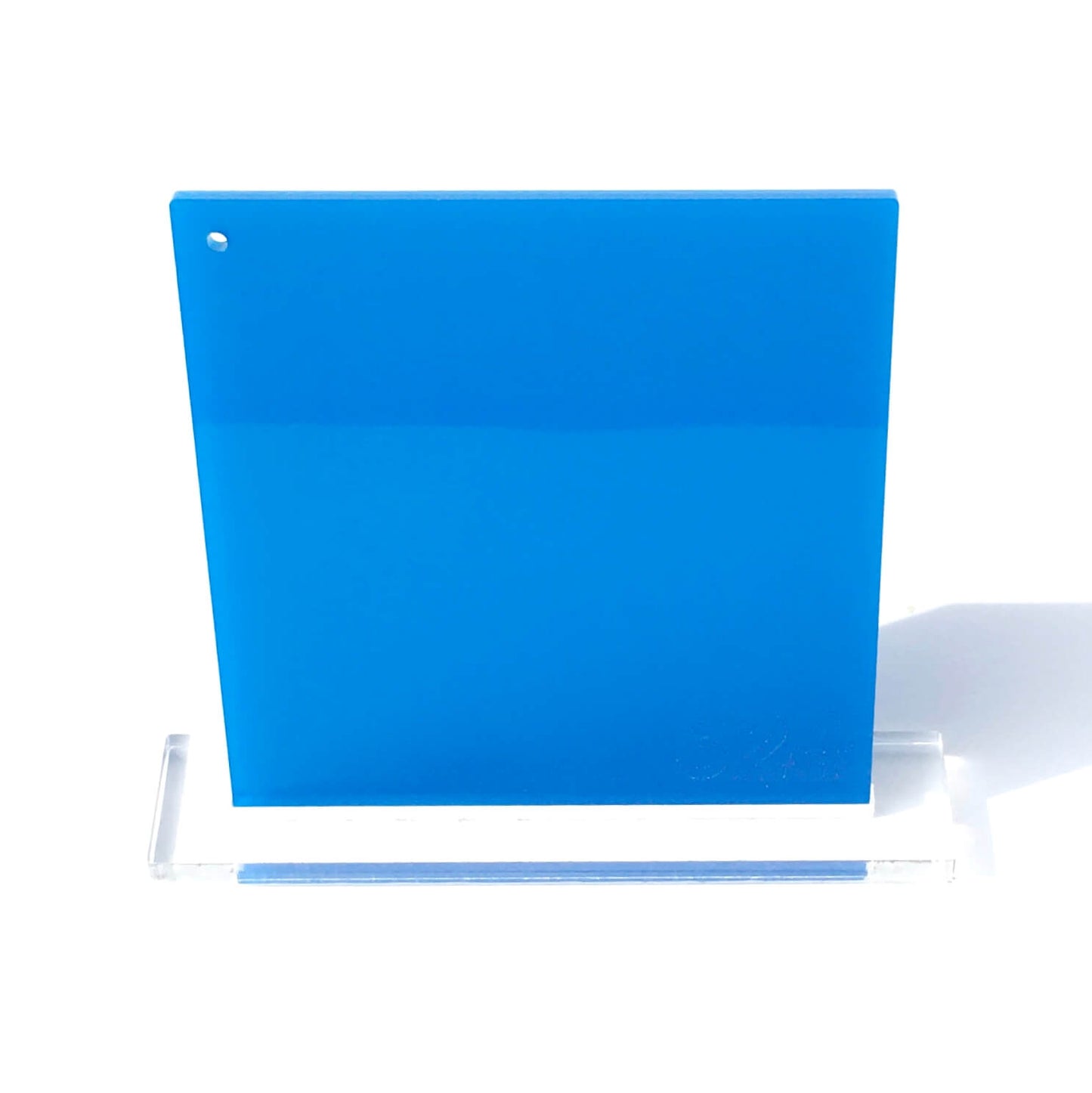 translucent blue acrylic