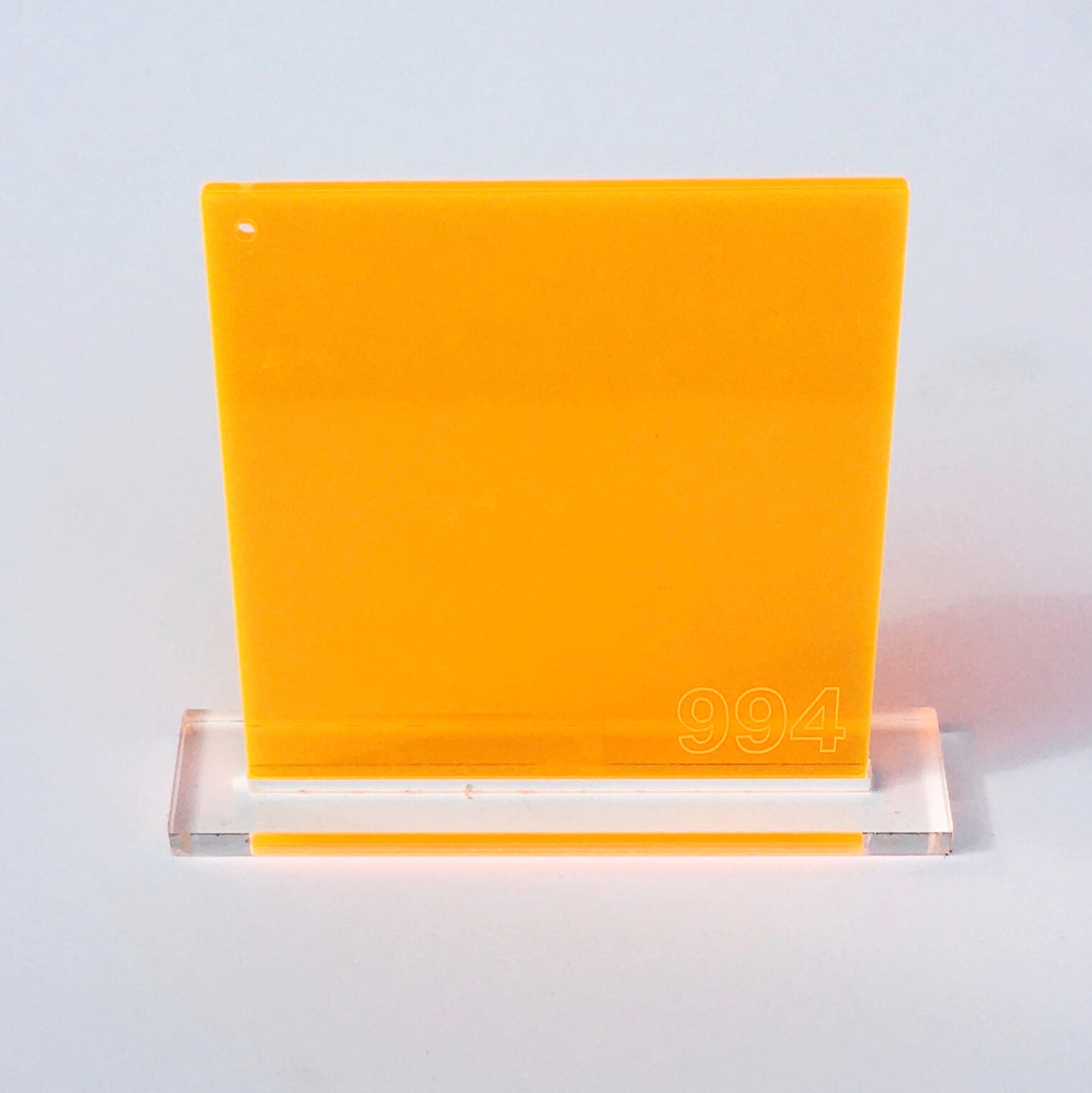 fluro orange acrylic