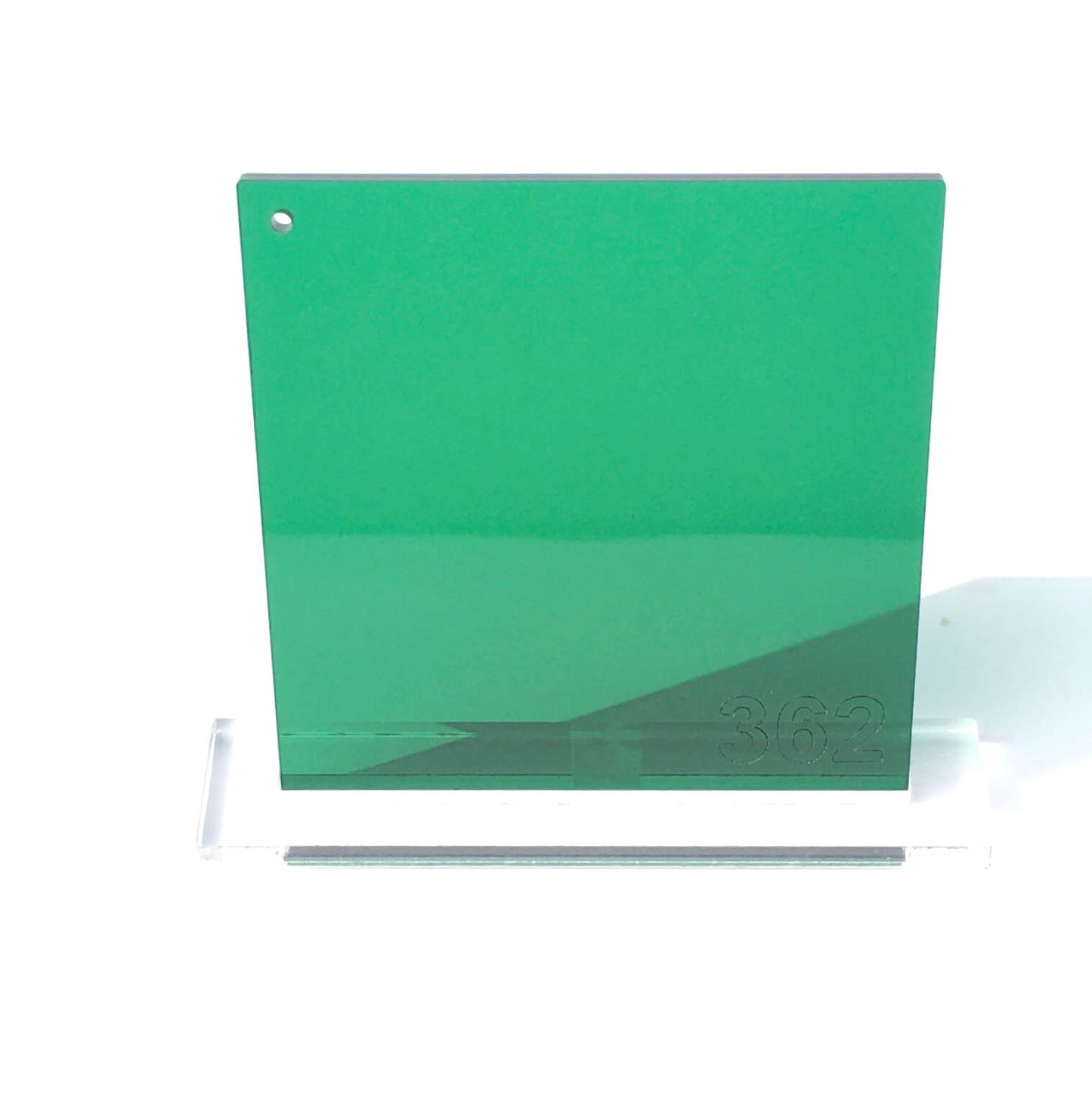 transparent green acrylic