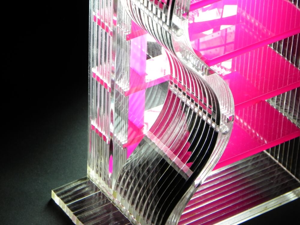 model made from acrylic sheets