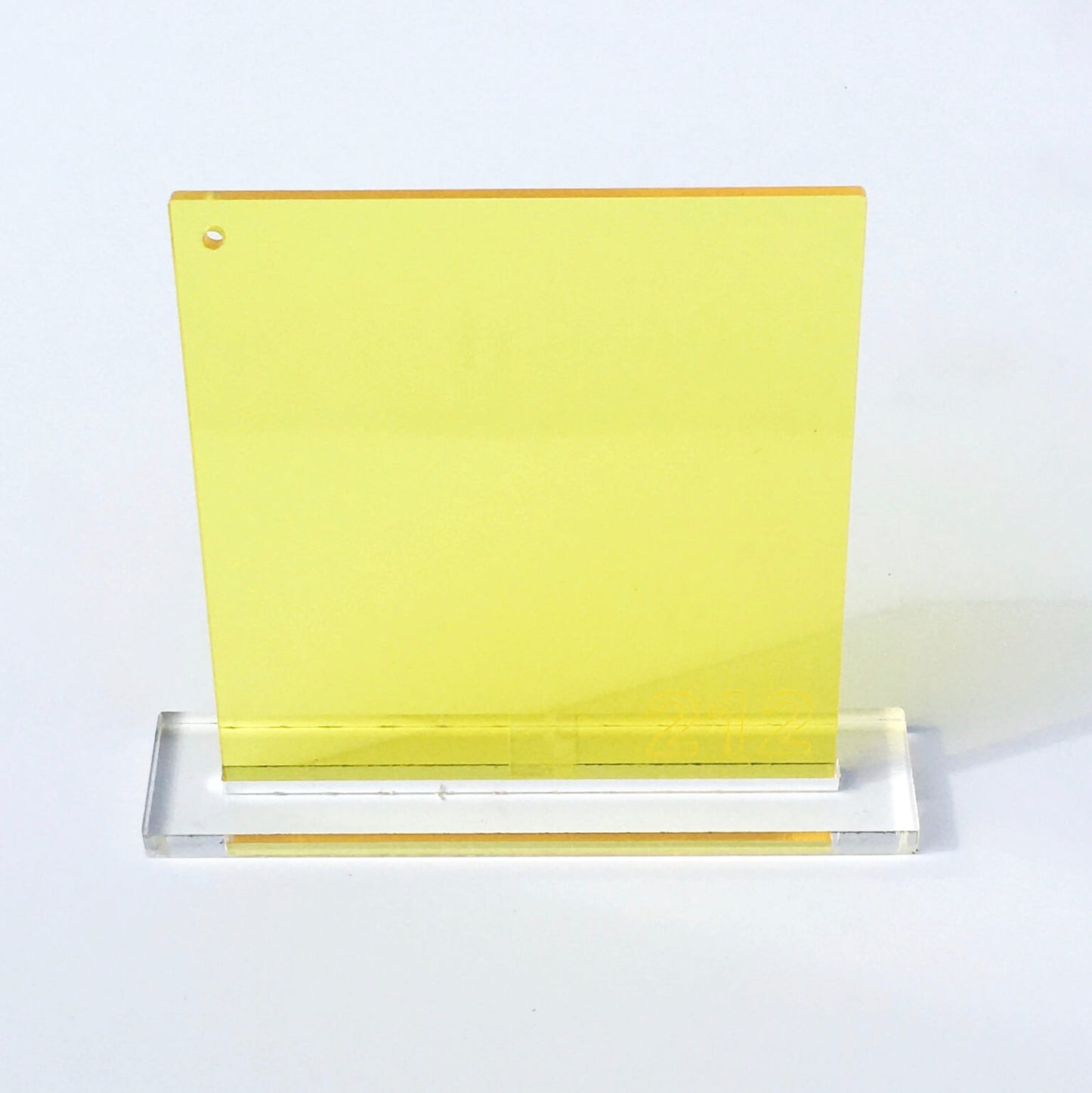 yellow transparent acrylic